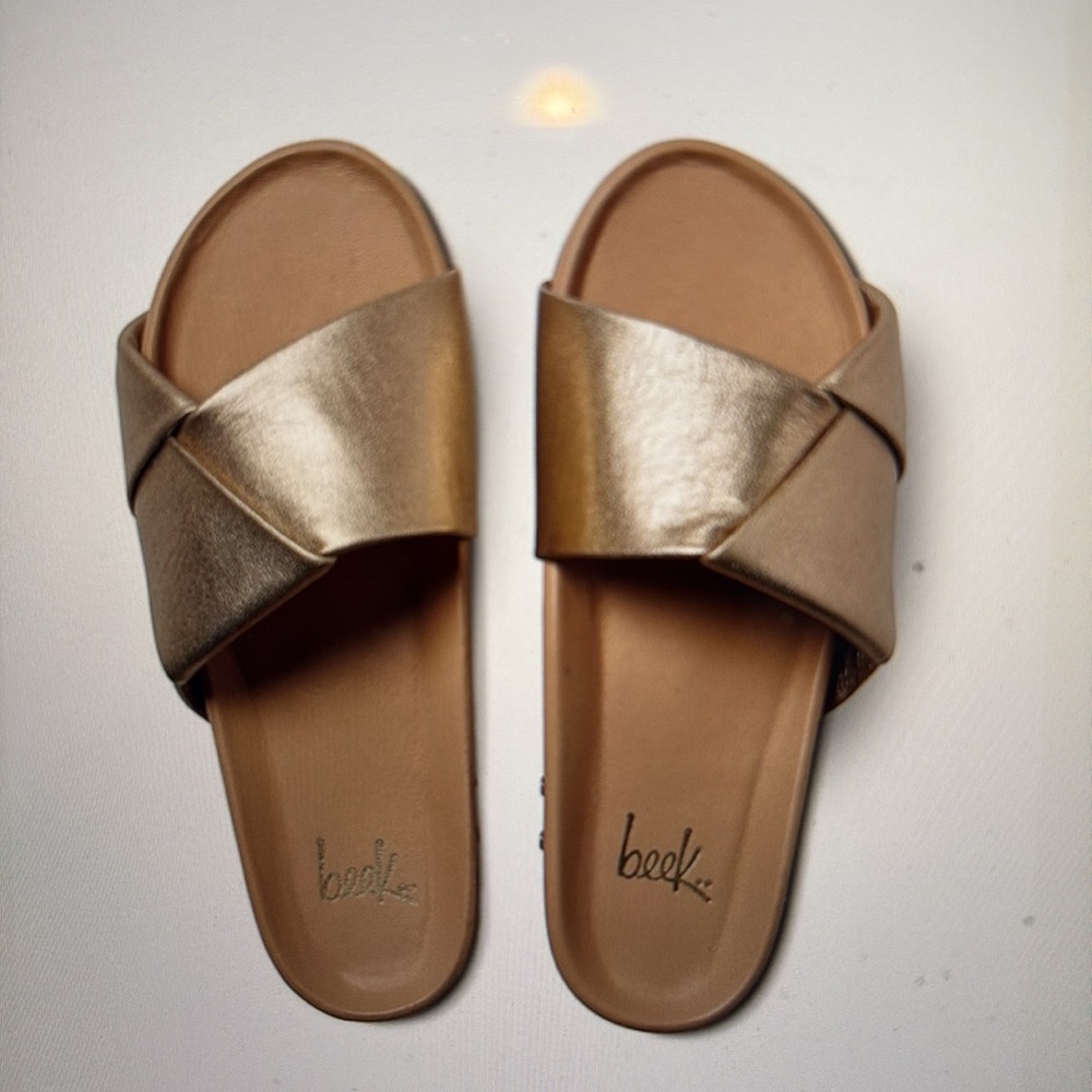 Beek Metallic Gold Women's Tori Sandals